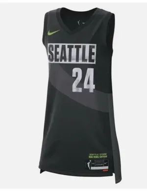 NWT Nike $100 Jewell Loyd Storm Rebel Edition Dri-Fit Wnba Victory Jersey M thumbnail 2