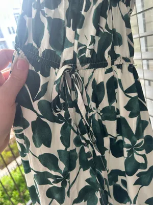 Moon River Green and white maxi dress floral thumbnail 7