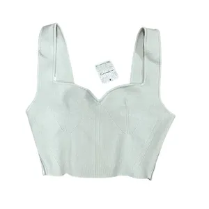 Free People Intimately Tank Top Womens M Ivory Sweetheart Corset Crop thumbnail 3