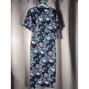 Tuckernuck Midnight Moonflower Leah Cape Dress Floral Flutter Sleeve Midi 4 New thumbnail 3