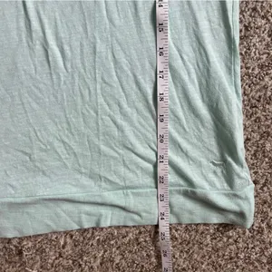 🦋PINK Victoria's Secret Mint Green Lace Shoulder Blouse Casual Comfy Pastel thumbnail 6