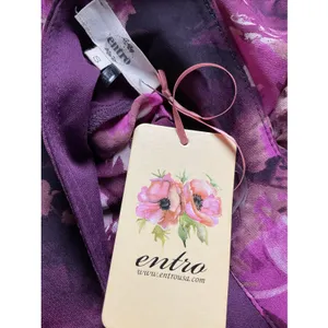 Entro Boutique Shirred‎ High Neck Tiered Mini Dress Size Small Floral thumbnail 6