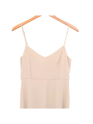 NWT Show Me Your Mumu Faith Chiffon Long Maxi Dress M Soft Beige thumbnail 5