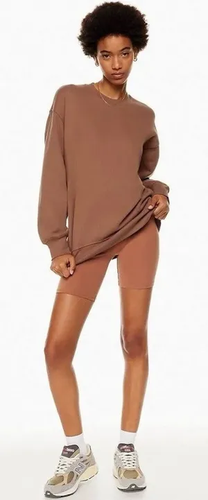 Aritzia TNA Cozy Fleece Boyfriend‎ Crew Neck Long Sleeve Sweatshirt Size Small thumbnail 1