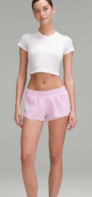 Lululemon Hotty Hot Low Rise Lined Short 2.5" Vita Pink Size 8 thumbnail 1