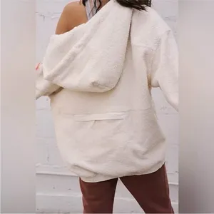FP Movement Jacket Was She Pullover Fleece Ivory Cream Size Medium thumbnail 4