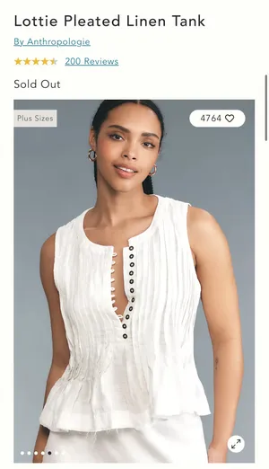 Anthropologie White Tank Top thumbnail 4