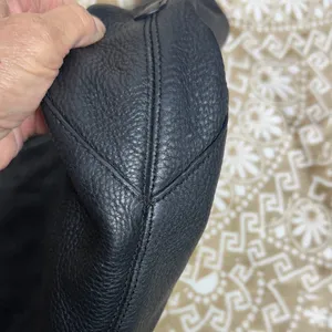 Luck Brand Black Leather Hobo Bag/ Tote thumbnail 5