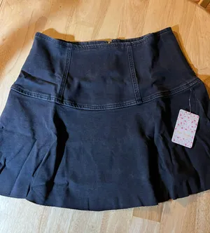 Free People Size 2 Women's Highlands Denim Skirt Black BNWT thumbnail 10