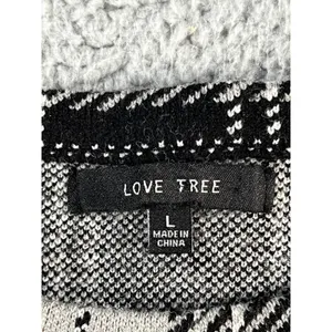 Love Tree Sweater Women Large‎ Cropped Tartan Plaid Long Sleeve y2k Academia thumbnail 3