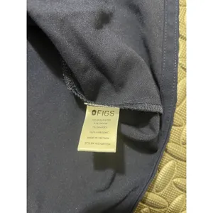 Figs Elmina Scrub Top Womens Small Navy blue Shirt Button Collar thumbnail 4