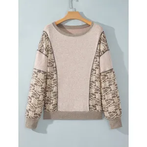 Floral Print Round Neck Long Sleeve Shift Top thumbnail 4