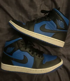 Jordan 1 Mid 'Black Blue' sneakers thumbnail 1