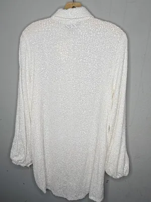Idem Ditto Sequin White Dress nwt thumbnail 5
