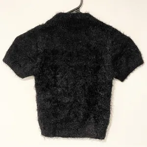 Dolls Kill x Bratz Size XS Black Eyelash Pink‎ Heart Short Sleeve Knit Top thumbnail 5