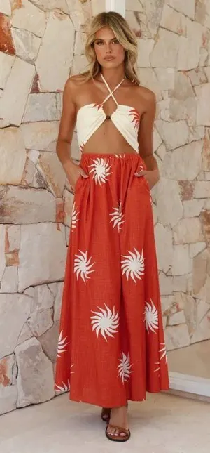 Billy J Maxi Dress Red Size XS thumbnail 1