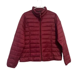 Abercrombie & Fitch Dark Red Puffer Jacket Logo Lightweight Size XL thumbnail 1