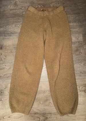 SKIMS Teddy Brown Sweatpants S/M Womens thumbnail 1
