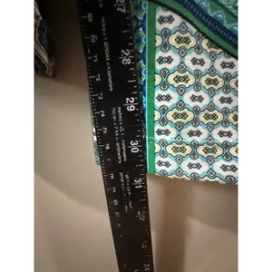 Chicos Blue Green Paisley Wide Leg Pull On Pants Size 2 XL Stretch Jersey Knit thumbnail 4