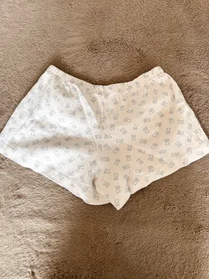 John Galt Emery bear print pointelle pajama shorts thumbnail 2