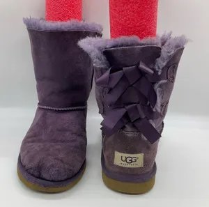 UGG‎ PURPLE BAILEY BOW BOOTS thumbnail 1