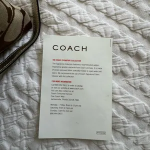 Coach Monogram Crossbody Bag brown tan gold thumbnail 2