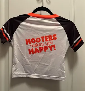 Hooters Girl Uniform Jersey Football thumbnail 2
