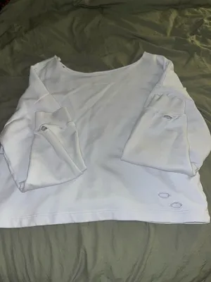 OFFLINE by Aerie Off the Shoulder Blue Top thumbnail 2