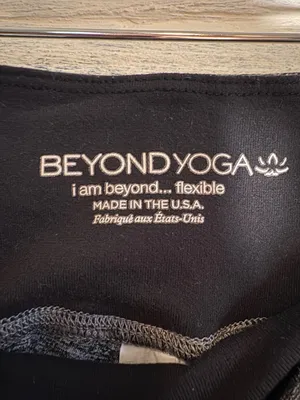Beyond Yoga Leggings Strappy Ballet Spacedye Gray XS thumbnail 6