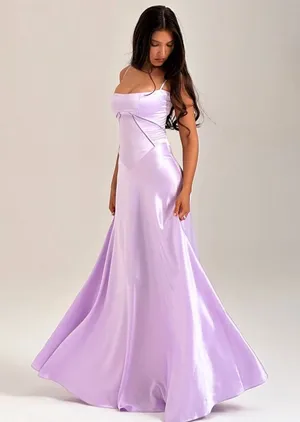 House of L D-DD 'Anabella' Orchid Lace Up Maxi Dress‎ NWOT thumbnail 1