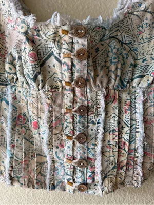 Pilcro Printed Corset Top thumbnail 7