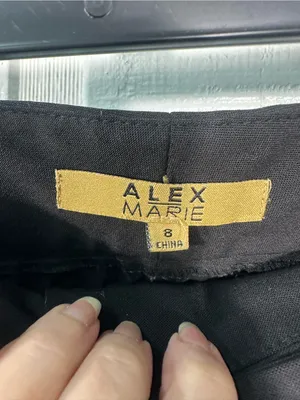Alex Marie Black Slacks Size 8 EUC thumbnail 5