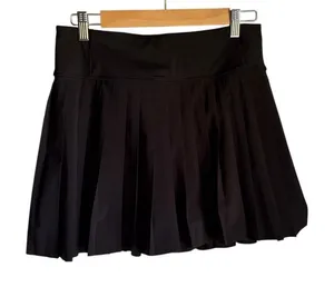 Athleta Elevate Pleated Golf Skort Black Size Small Athletic Tennis thumbnail 1