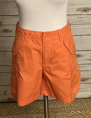 Polo Ralph Lauren orange cotton cargo shorts Size 6 utility gorpcore outdoors thumbnail 1