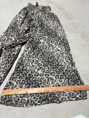 Donna Donna Leopard Print Wide-Leg Pants Italy thumbnail 4