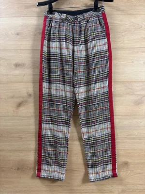 Free People Retro Plaid Pants Size 0 thumbnail 2