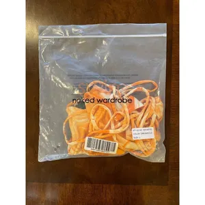 Naked Wardrobe Orange‎ Dreamsicle Two Piece Brazilian String Bikini Set Size L thumbnail 12