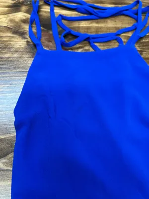 Lulus Good Deeds Royal Blue Lace-Up Dress Size XS NWT Y2K thumbnail 9