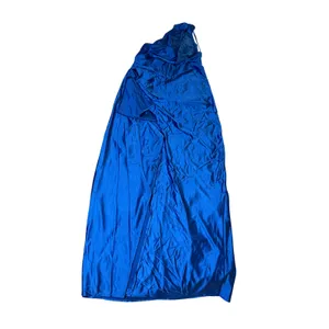 NWT OYS Size XL Deep Blue Wedding Prom One Shoulder Satin Ruched Bodycon Maxi thumbnail 3