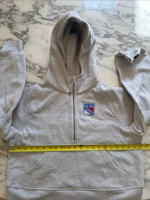 NWOT Lululemon x New York Rangers sz L Scuba Oversized Funnel Neck Half-Zip thumbnail 6