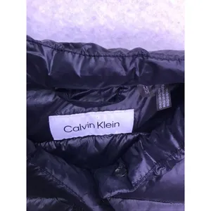 Calvin Klein Puffer Jacket Womens Medium‎ Black Sorona Insulated Lightweight thumbnail 2