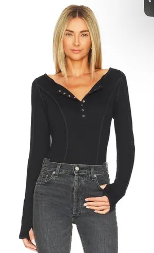 Free People Sloan Bodysuit black size small thumbnail 1
