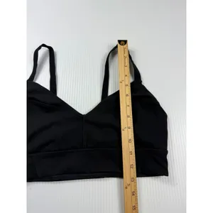 FP Movement Sports Bra‎ V-Neck Medium Support Black Activewear Bra Size L thumbnail 3