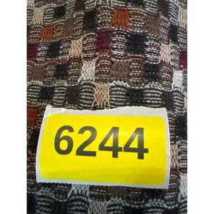 Norm Thompson Mens Geometric Knit Crewneck Sweater Brown Tan Burgundy XL 6244 thumbnail 6