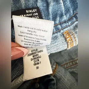 Veronica Beard Womens Rinley Cropped Straight Leg High Rise Jeans Denim Size 30 thumbnail 7