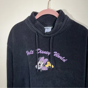 ✨ Vintage‎ Disney Black Minnie Mouse Walt Disney World Terry Sweatshirt Large thumbnail 2