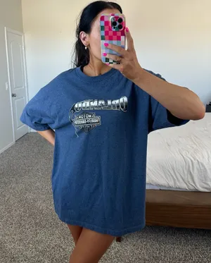 Blue Harley Davidson tee thumbnail 1