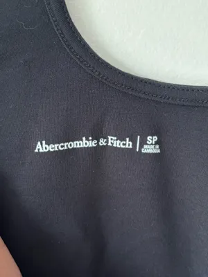 Abercrombie & Fitch Black Mini Fitted Athletic Dress Asymmetrical Straps Travel thumbnail 4