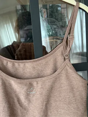 Beyond Yoga spacedye forever tank top sports bra crop Desert Sand Heather thumbnail 6