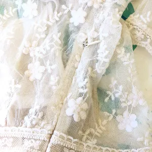 🛍️ Lace Dress w/button back & long sleeve Cream S thumbnail 9